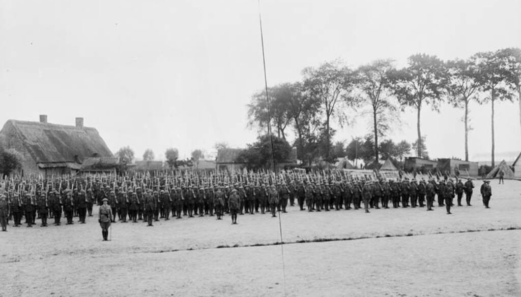 202_Panorama of the 2nd Canadian Infantry Battalion. July, 1916.